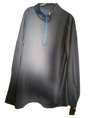 Callaway Weather Series Thermal 1/4 Zip Golf Pullover XLT Blue Long Sleeve